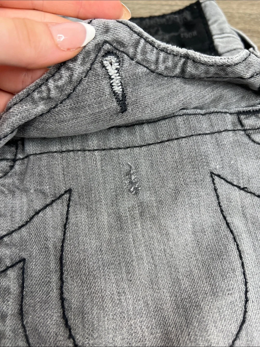 True Religion Ricky Straight Leg Jeans Men’s 34 Gray Wash Made in USA Y2K Denim